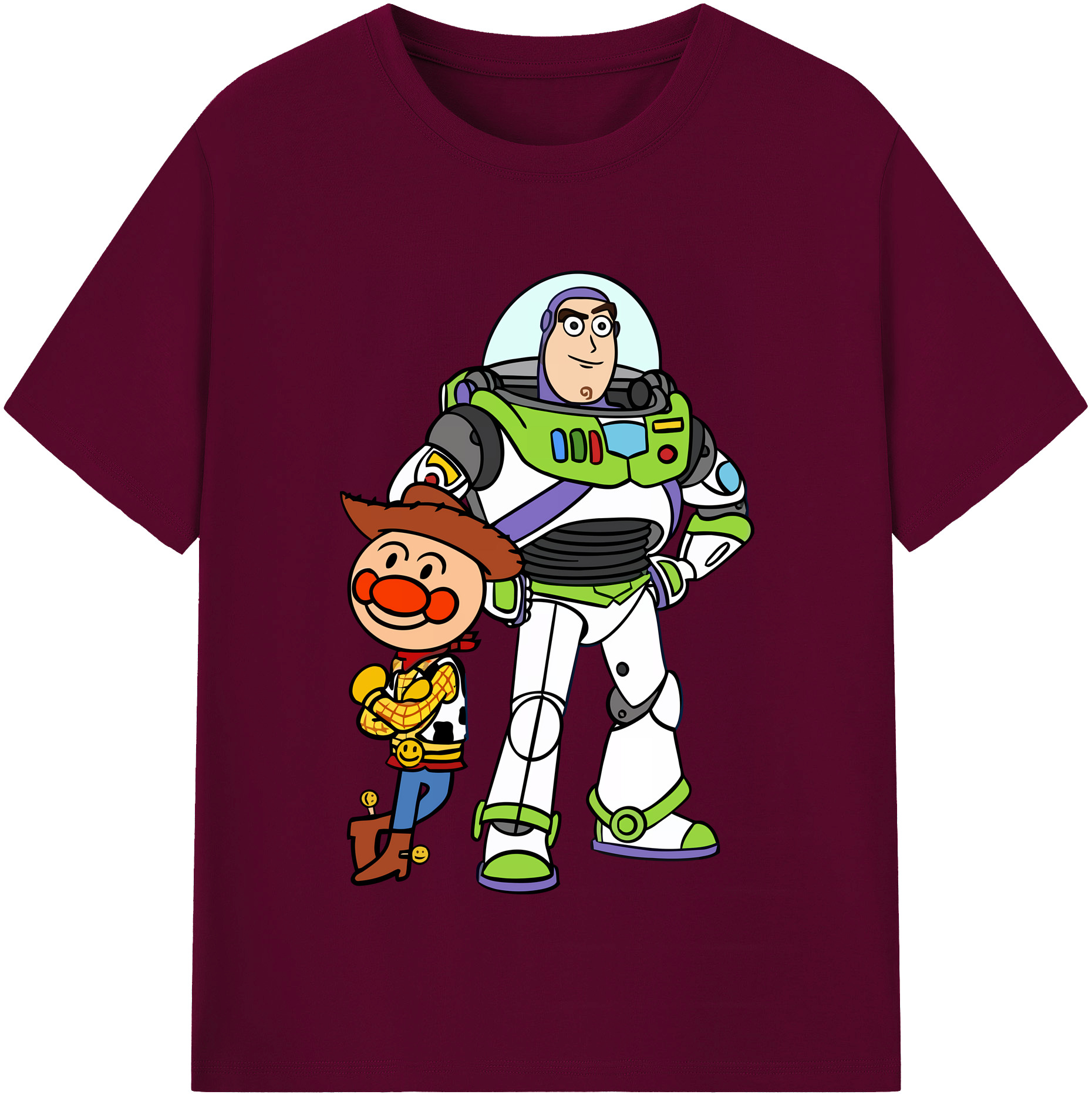 （画像用） アンパンマン Anpanman レディースカジュアルプリントTシャツ（綿100％）